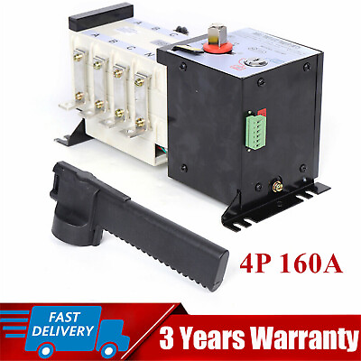#ad Automatic ATS Changeover Transfer Switch Insulation Type Dual Power 500V 4P 160A $98.75