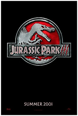 #ad #ad Jurassic Park 3 2001 Movie Poster US Release Teaser #1 $12.99