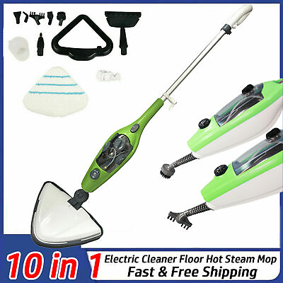#ad Profession Electric Cleaner Floor Hot Steam Mop Carpet Washer Hand Steamer Tool $66.37
