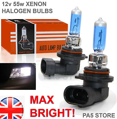 #ad 2x HB4 XENON Halogen Bulbs 55w BRIGHT White Car Fog Light Headlight 12v 9006 GBP 9.99