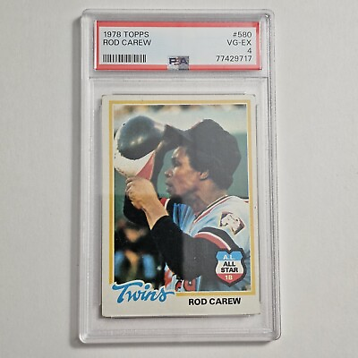 #ad Minnesota Twins Rod Carew Topps 1978 Baseball Card 580 PSA Graded 4 VG EX $19.99