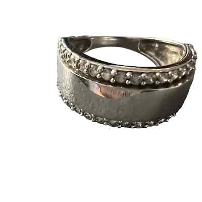 #ad 925 Sterling Silver Ring Size 6.5 $30.00