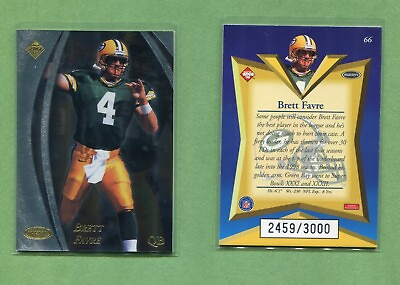 #ad BRETT FAVRE GREEN BAY PACKERS 1998 COLLECTORS EDGE MASTERS CARD 2459 3000 $2.99