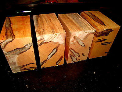 #ad FOUR 4 KILN DRIED AMBROSIA MAPLE BOWL BLANKS LUMBER WOOD LATHE 6quot; X 6quot; X 3quot; $59.95