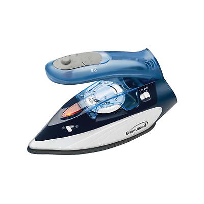 #ad Brentwood MPI 45 1100 Watt Dual Voltage Non Stick Travel Iron with Steam Blue $25.91