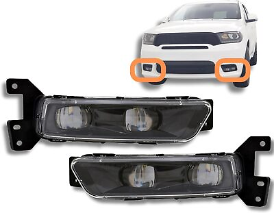 #ad For Dodge 2014 2020 Durango LED Fog Lights Pair Set With Bulb Black Leftamp;Right $407.00