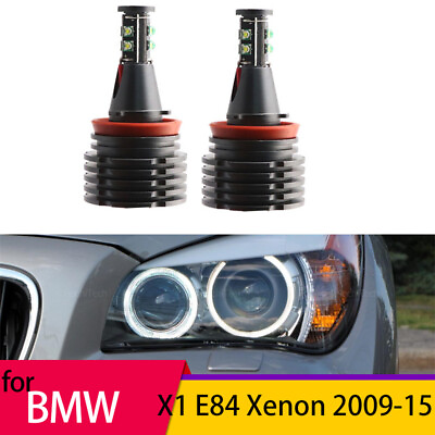 #ad 2x H8 LED Angel Eyes Marker Lights Bulbs Lamps For BMW X1 E84 Xenon 2009 2015 $30.99