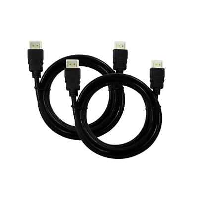 #ad HDMI CABLE 2 PACK 4K HIGH SPEED with ETHERNET 3 6 10 15ft for HD LAPTOP LOT BULK $269.99