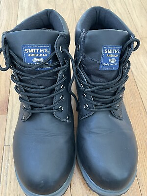 #ad SMITH’S AMERICAN MENS BLACK WATERPROOF BOOTS LINDEN 111 Size 8.5 NWOT $45.00