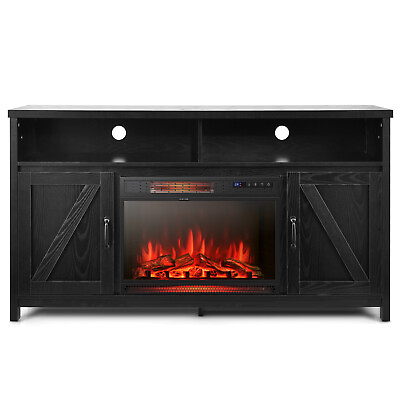 #ad 59quot; Fireplace TV Stand W 25quot; 1350W Electric Fireplace Heater $399.99