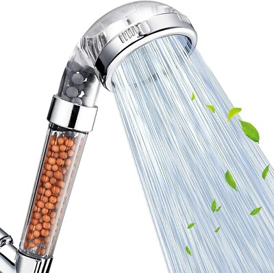 #ad Shower Head High Pressure 3 Settings Spray Handheld Shower heads with hose 5 Ft $8.95
