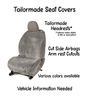 #ad LUXURIOUS Australian Sheepskin Taliormade Seat Covers for mercedes $500.00