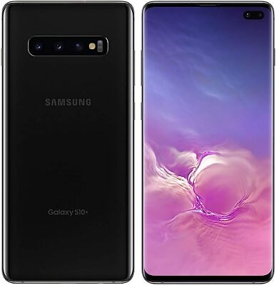 #ad Samsung Galaxy S10 SM G975U ATamp;T Unlocked 128GB Prism Black Good Extreme Burn $109.99