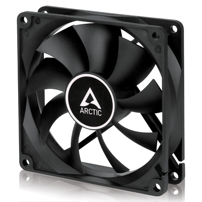 #ad ARCTIC F9 Black 92 mm Standard Case Fan quiet motor Computer PC $11.69