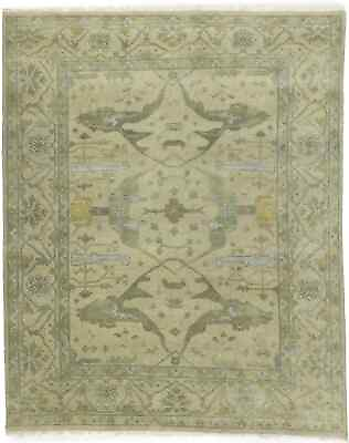 #ad Bedroom Home Decor Beige Floral 8X10 Oushak Oriental Rug Handmade Wool Carpet $934.83