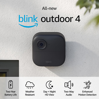 #ad All New Outdoor 4 4Th Gen — Wire Free Smart Security Camera Two Year Battery $177.01
