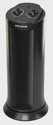 #ad NEW Black 17quot;1500W Ceramic Tower Electric Space Heater w Adjustable Thermostat $31.24