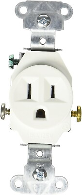 #ad 10 LEGRAND Pamp;S 5251 W Single Receptacle 15A 125V Single Receptacle CASE of TEN $18.88
