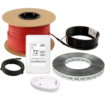 #ad LuxHeat Cable Kit 120v 10 150sqft Electric Radiant Floor Heating System Tile $364.00
