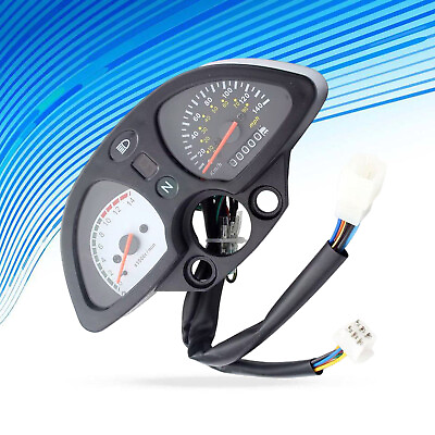 #ad DC 12V Motorcycle Bike LCD Digital Odometer Speedometer Tachometer Gauge Meter $29.94