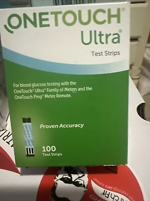 #ad One Touch Ultra Blue Blood Glucose Test Strips 100 CT Exp 4 24 Blowout Sale $ $22.99