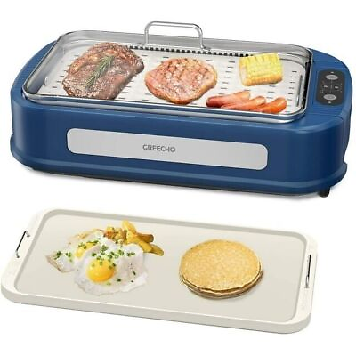 #ad Portable Electric Indoor outdoor Grill Smokeless Non Stick Cooking BBQ Griddle $55.00