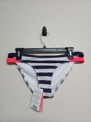 #ad NWT HEAT Women#x27;s Bikini Classic Bottom Swimwear Striped Double String.Size L $16.79