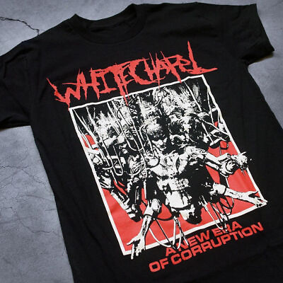 #ad Vintage Whitechapel band T shirt Black Tee All Sizes S 5XL Shirt Fan TA386 $7.99