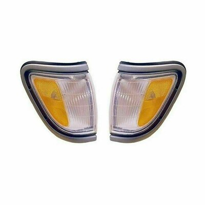 #ad For 1995 1997 Toyota Tacoma Corner Light with black amp; gray trim Left amp; Right 2pc $72.99