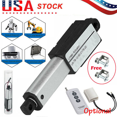 #ad 12V Electric Micro Linear Actuator 1.2quot; 2quot; 3quot; 4quot; Stroke Fast Speed Up To 6inch s $21.49