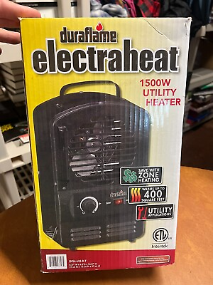 #ad Duraflame Eletraheat DFH UH 3 T 1500W Portable Utility Heater Black New $20.00