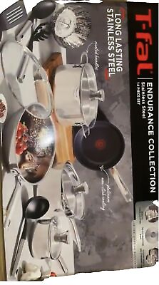 #ad T fal Platinum Stainless Steel With Nonstick Cookware Set Of 12 $120.00