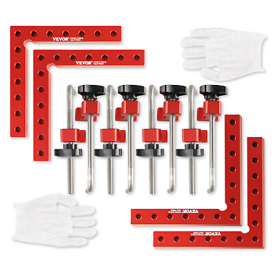 #ad VEVOR 90 Degree Positioning Squares 5.5quot;x5.5quot; Right Angle Clamping Square 4 Pack $32.54