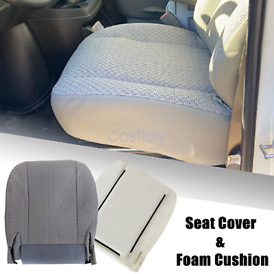 #ad Driver Bottom Seat Cover amp; Foam Cushion For 2003 2014 Chevy Express amp; GMC Van $103.25