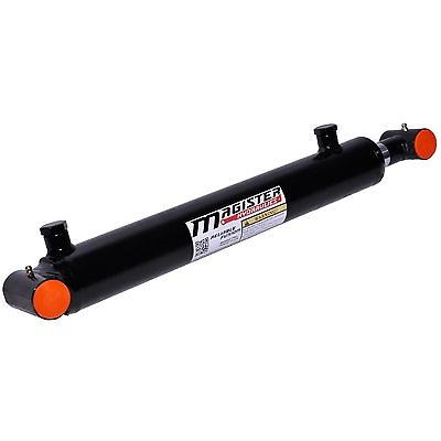 #ad Hydraulic Cylinder Welded Double Acting 2quot; Bore 14quot; Stroke Cross Tube 2x14 NEW $208.95