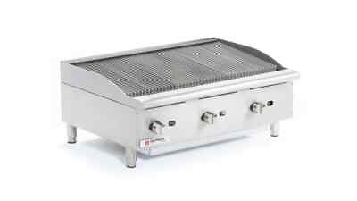 #ad Grindmaster Cecilware 36quot; W Counterop 3 Burners Gas Charbroiler 120 kBTU $1681.90
