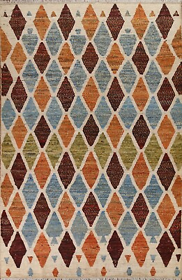 #ad Moroccan Diamond Modern Moroccan Area Rug 7x10 Hand knotted Oriental Carpet $911.40