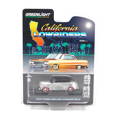 #ad Chase Greenlight 1947 Ford Deluxe Convertible 63060 California Lowriders 1:64 $14.99