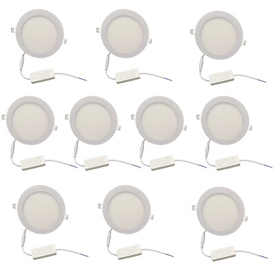 #ad 18W 8in With Driver Ceiling Recessed LED Lighting 10 PCS 6000K 6500K Cool White $89.00