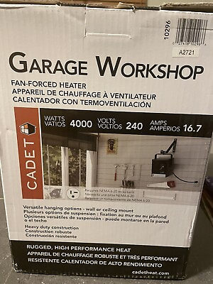 #ad Garage Space Heater Cadet $100.00