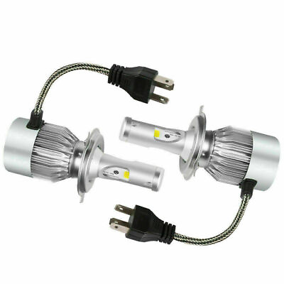 #ad Pair 9003 H4 LED Headlight Bulbs Conversion Kit Highamp;Low Beam 8000K Bright White $13.03