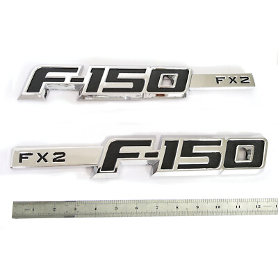 #ad 2x OEM F 150 Fx2 Emblem Badge Fender 3D logo fits F150 Chrome Genuine Parts $25.18