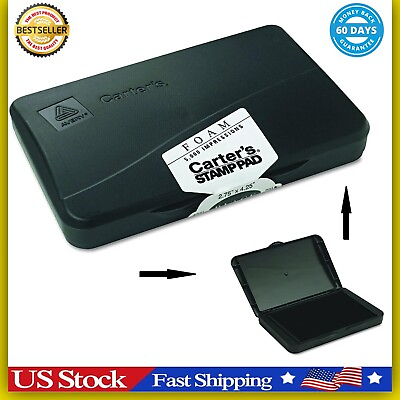 #ad Carter#x27;s Stamp Pad Black Ink 21381 166850 Black Ink Pad Rubber Stamp Foam Eco $3.99