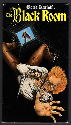 #ad BORIS KARLOFF The Black Room 1935 Classic HORROR Goodtimes VHS GREAT cover art $9.95