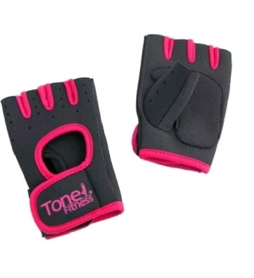 #ad NEW Tone Fitness HHWG TNPINKS Tone Pink Weightlifting Gloves Small $9.89