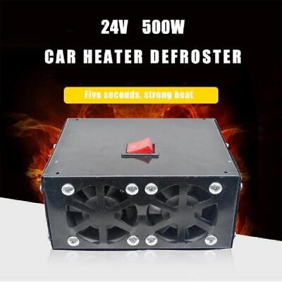 #ad Universal 24V Heater 500W Fan Warmer Defroster Demister Windscreen For Car Truck $40.94