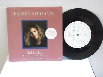 #ad Barbra StreisandSonyquot;With One Lookquot;UK7quot; 45 with P S1993 pop classic Mint $7.99