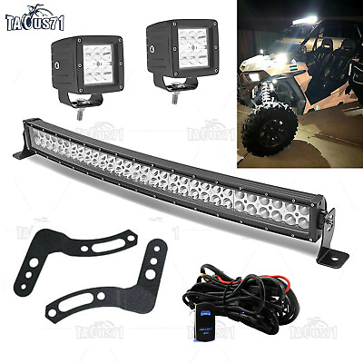 #ad Roof 32quot; LED Light Bar Mount Brackets Wire Kit For Polaris RZR XP 1000 900 S 800 $85.99
