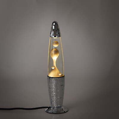 #ad 16quot; Disco Silver Lava Lamp Silver Wax $24.98