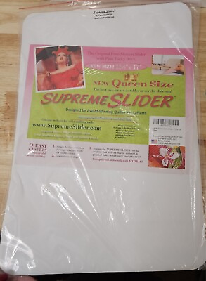#ad Supreme Slider 17quot; x 11 ½quot; Free Motion Quilting Slider Queen Size New Sew TopD $29.97